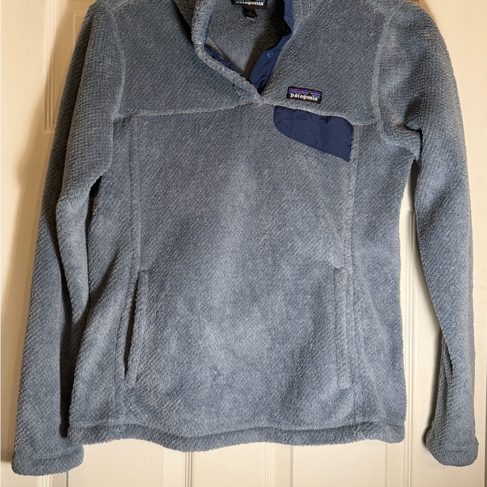Patagonia Light Blue Fleece Jacket